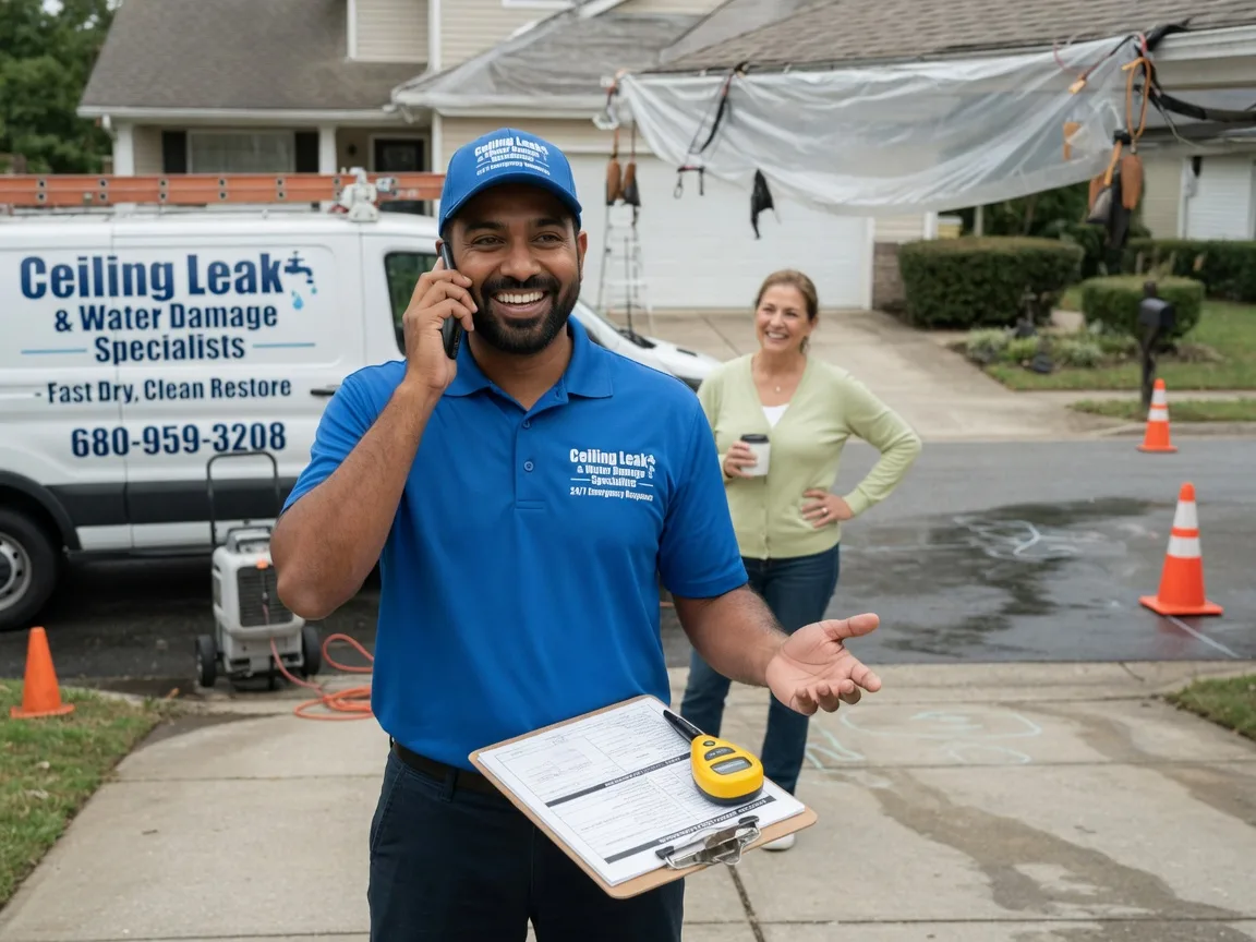 Ceiling Leak Cleanup Brighton, IA FAQs